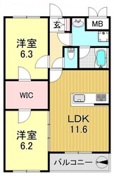 平野駅 徒歩8分 1階の物件間取画像